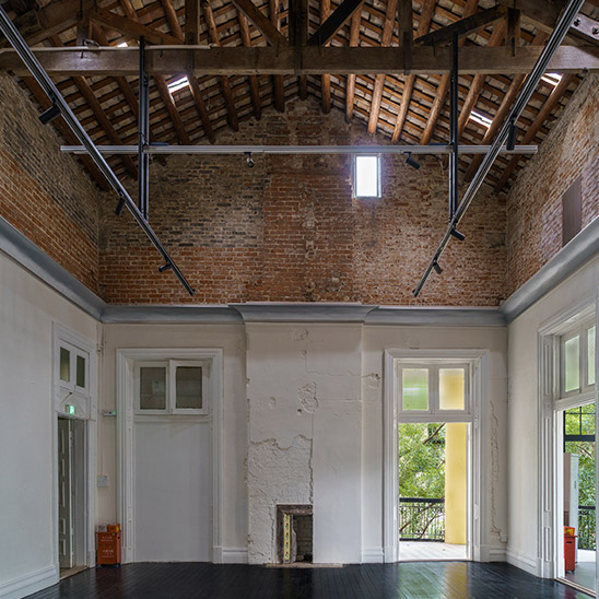 百年建筑活化沙面灯塔空间三楼室内修缮